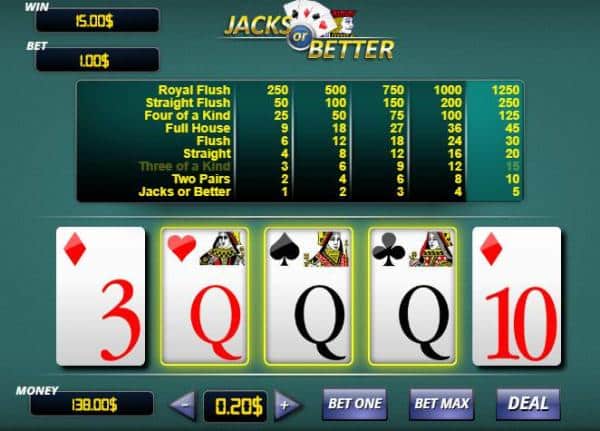 ビデオポーカー