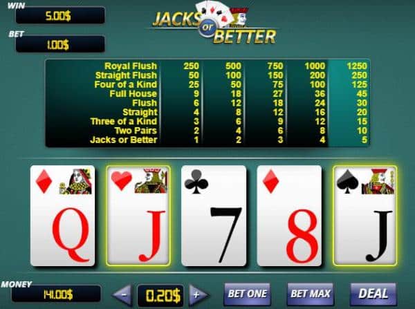 ビデオポーカー