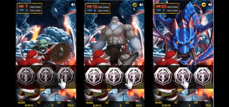 Battle Dwarf Xmas BATTLEステージ 。