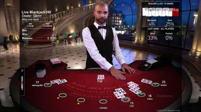 ライブカジノ_ブラックジャックVIP