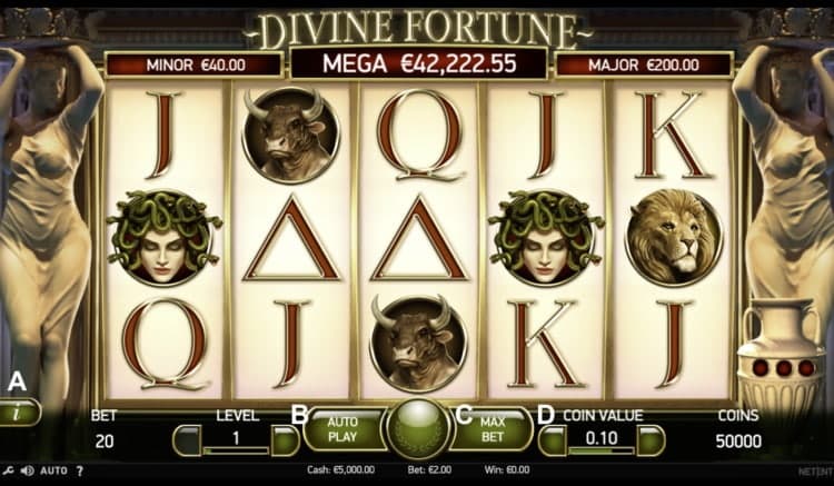 Divine Fortune スロット ホーム