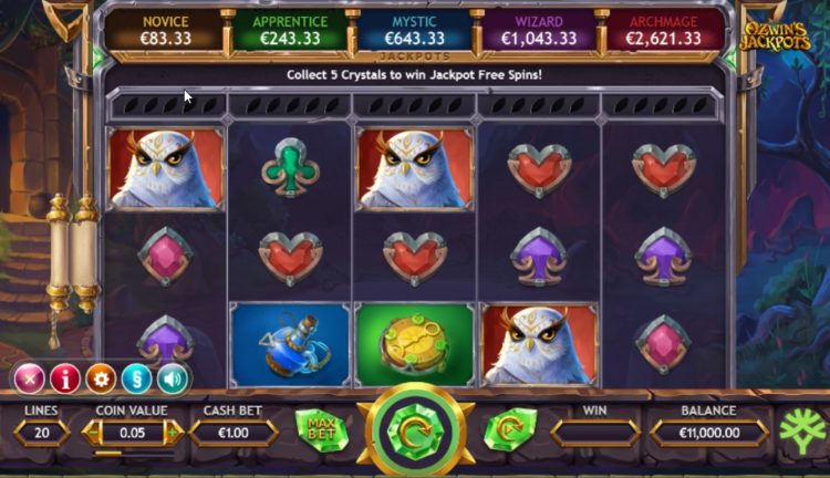 オズウィンズ ジャックポット ユグドラシル