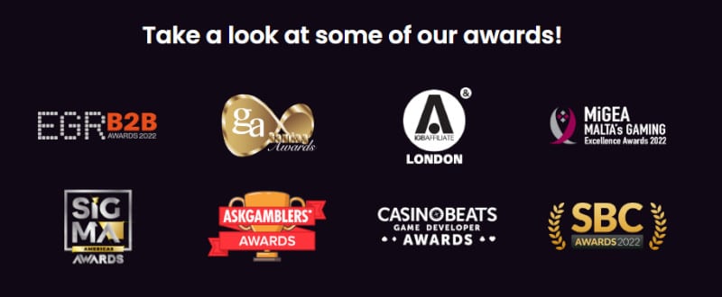 プラグマティックプレイ の受賞歴