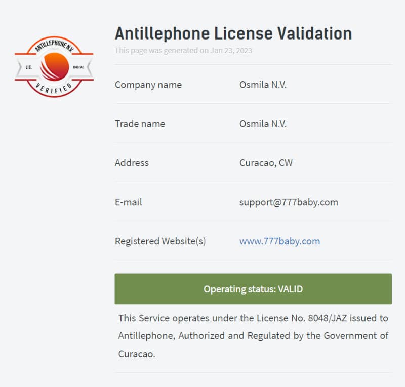 ラッキーベビーライセンス